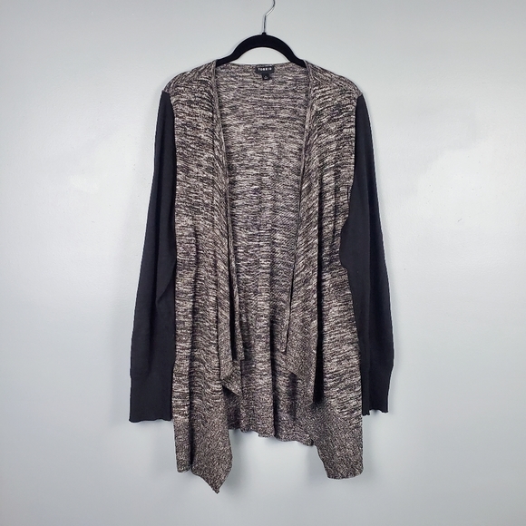 torrid Sweaters - Torrid marled knit draped waterfall cardigan Size 2